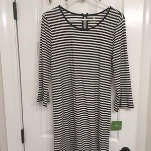 NWT Kate Spade black and white stripe sleep dress